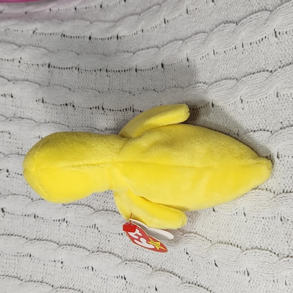🕸Vintage Ty Beanie Baby Original Quackers The Duck P.V.C. PELLETS 1993 - Picture 3 of 11
